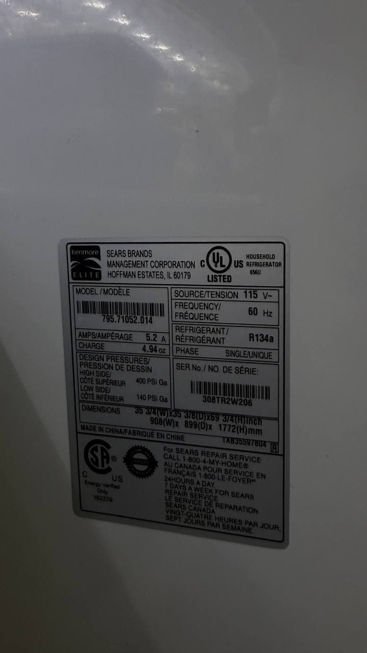 Kenmore Elite Refrigerator Repair in Bonita Springs, FL — repair photo