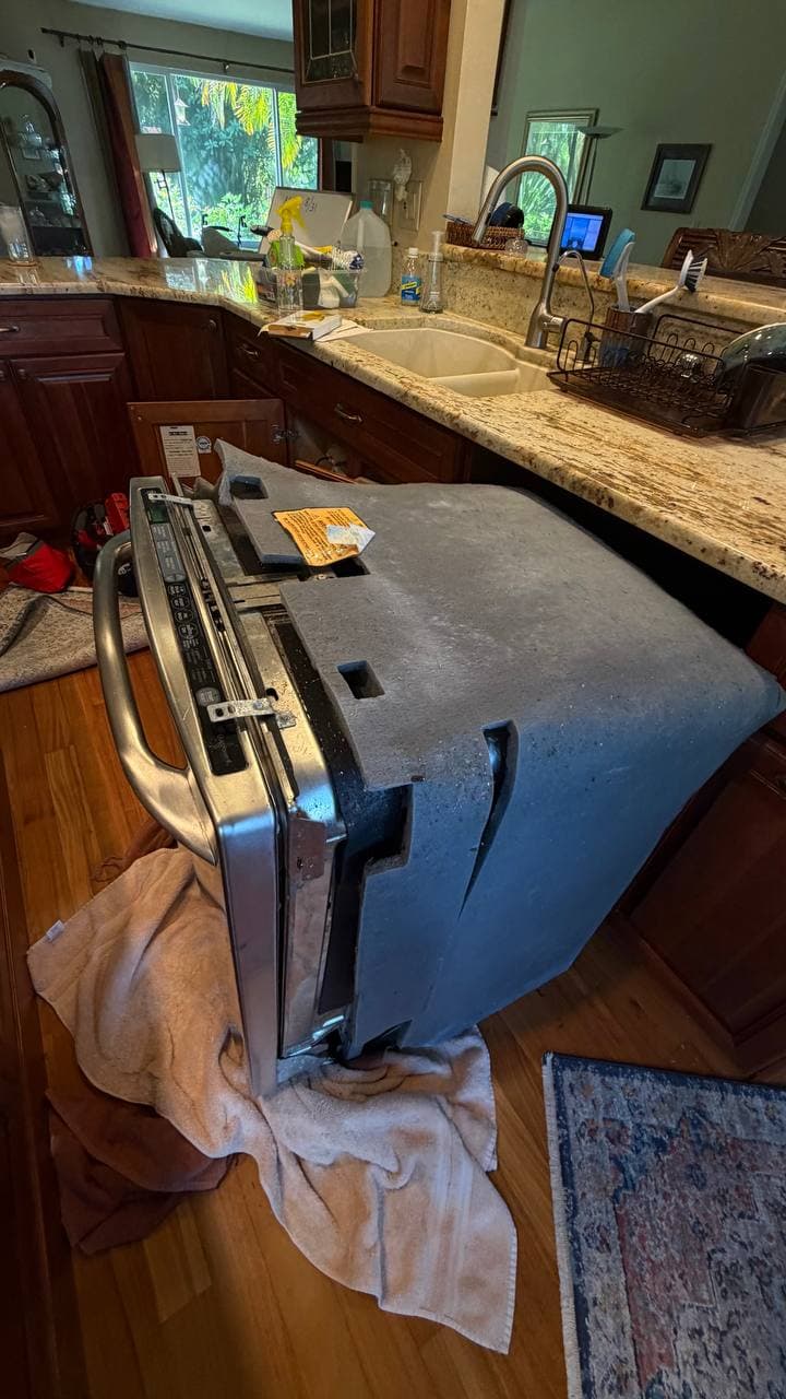 GE Profile Dishwasher Not Drying – Heater Replacement in Golden Gate, Naples, FL — repair photo